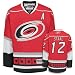 STAAL #12 Carolina Hurricanes RBK Premier NHL Hockey Jersey by Reebok (NHLPA Certified Custom Sewn Authentic Twill)