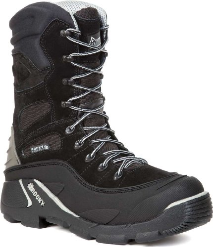 Rocky FQ0005455 Men's BlizzardStalker Pro Insulated Black/Gray Boot 10 M US