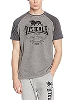Lonsdale Camiseta Manga Corta Newmill (Gris Jaspeado)
