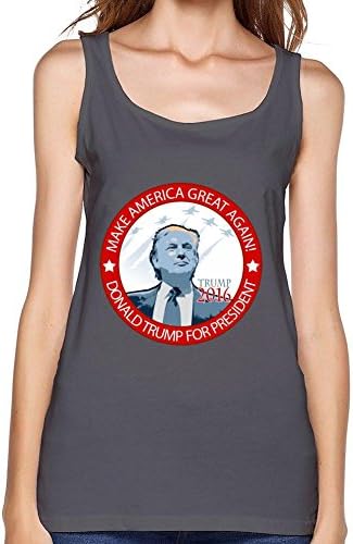 Yiaacai Donald Trump Make American Great Again Symbol Women's Vest Deep Heather XXXL