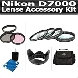 67mm Lens Accessory Kit Compatible With The Nikon D7000 Includes 67mm 3pc High Resolution Multi Coated Filter Kit + 67mm Lens Hood + 4 piece Close-up Filter Set Includes +1 +2 +4 +10 + Deluxe Carrying Case + 3pc Lens Cleaning Kit