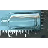 Clear, Triangle, Glass Bottles , , 33, ,Tiny, Bottles, with , , 33 , , Corks, ABOUT, 2.33"TALL x 1."ACROST BACK,x.88"ACROST the 2 SIDES each, x.80"DEEP, HOLDS, ABOUT .25oz., 7.39ml., of, FLUIDS, or, ITEMS,
