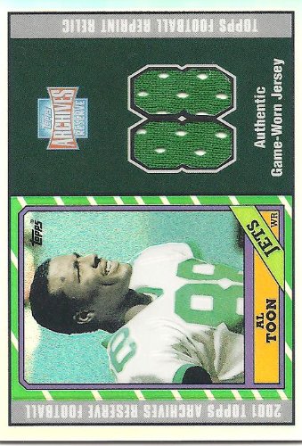 Al Toon 2001 Topps Archives Reserve Jersey Card #ARRAT New York Jets