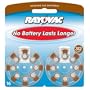 Rayovac Loud'n Clear Premium Zinc Air Battery, Hearing Aid, Size 312, Value Pack, 16 batteries