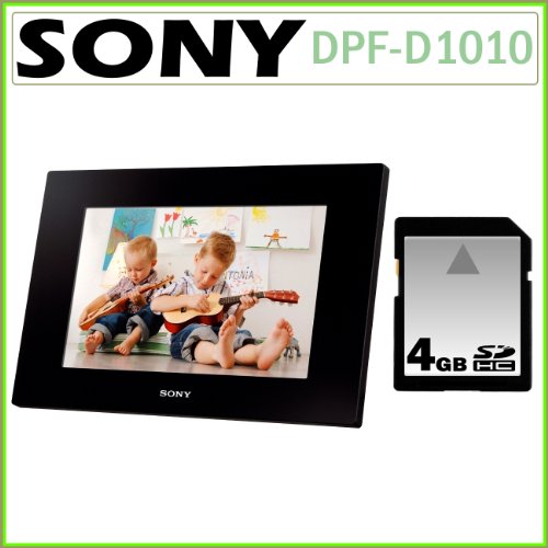 Sony DPF-D1010 10.2-Inch WVGA LCD Digital Frame + Accessory Kit