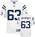 Jeff Saturday Jersey: Reebok White Replica #63 Indianapolis Colts Jersey - Medium