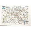 Paris Metro Subway RATP Paris Map Tea or Kitchen Dish Towel