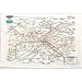 Paris Metro Subway RATP Paris Map Tea or Kitchen Dish Towel
