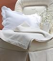 Matelasse Adjustable Bedskirt *clearance*, Split Cal King, White