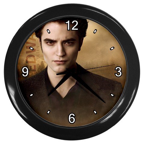 Black Wall Clock of Twilight Edward Cullen (Robert Pattinson) from New Moon