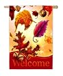 Falling Leaves Silk Reflections Regular Size Flag