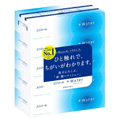 エリエール +Water プラスウォーター 180W 5箱パック