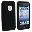 Black Textured Silicone Skin Case for Apple iPhone / iPhone 3G 8GB 16GB