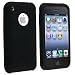 Black Textured Silicone Skin Case for Apple iPhone / iPhone 3G 8GB 16GB