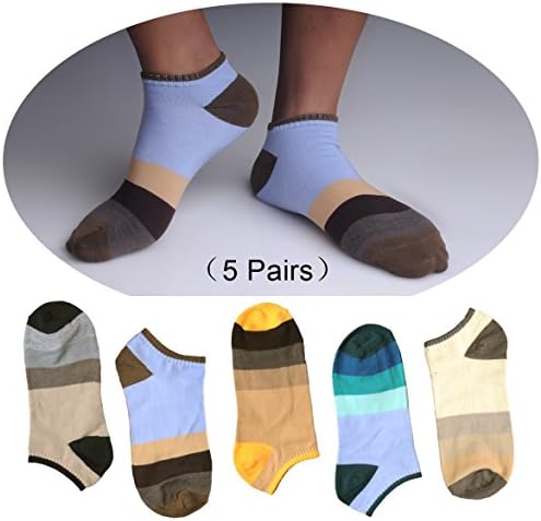 HQSocks Mens American Flag Socks Best Cotton American Flag Socks For Men (5 Pair)