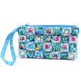 Embroidered Sequin and Bead Purse Blue'