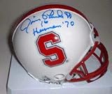 Jim Plunkett Autographed Stanford Cardinals Riddell Mini Helmet with Heisman 70 Inscription