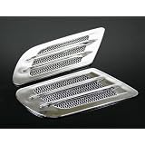 Chrome Nets Air Intake Side Vent Louver Brand New Universal Fit Honda Toyota VW Chevy by PH