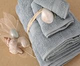 10 Pieces Set 100% Pure Cotton Blue Sky Bath Washcloth Towel - Many Styles & Colors Available