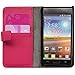 Bfun Packing Hot Pink Card Slot Wallet Leather Case Cover for LG Optimus L7 P705/P705G/700