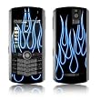Blue Neon Flames Design VERTICAL CAMERA Original Pearl 8110/ Pearl 8100 Cell Phone Protective Skin Decal Sticker