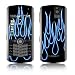 Blue Neon Flames Design VERTICAL CAMERA Original Pearl 8110/ Pearl 8100 Cell Phone Protective Skin Decal Sticker