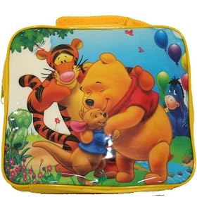 Winnie The Pooh & Tigger Lunch Bag with Sandwich Box and Water Bottle