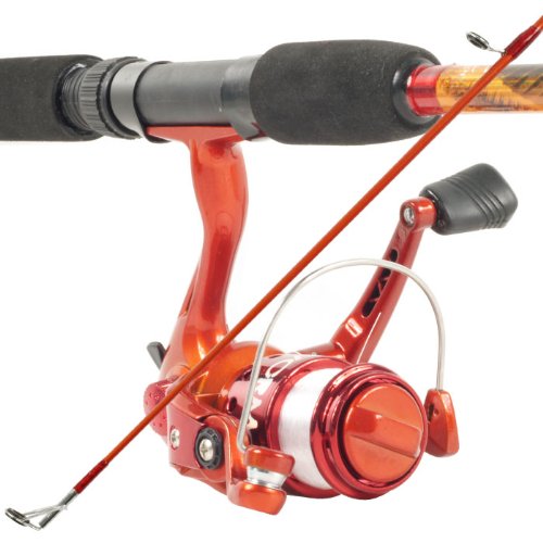 South Bend Worm Gear Fishing Rod & Spinning Reel (Orange) Co