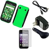 Gizmo Dorks Hybrid Hard Soft Case (Black / Green) Super Charging Bundle wit ....