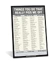 Knock Knock Classic Note Pad: Things You Do That Really Piss Me Off! (Pack of 6)