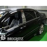 【BRIGHTZ メルセデス ベンツ Sクラス W220 超鏡面メッキピラーパネルカバー 6PC バイザー無し用】