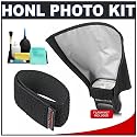 Honl Photo Professional 8" Speed Snoot / Reflector + Speed Strap + Accessory Kit for Canon 220EX 430EX 580EX II, Nikon SB-400 SB-600 SB-800 SB-900, Olympus FL-20 FL-36 FL-50, Pentax AF-360FGZ AF-540FGZ Flashes