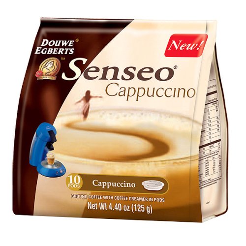 Senseo Cappuccino Coffee Pods, 10-Count Packages (Pack of 4)