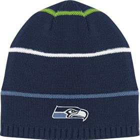 Seattle Seahawks Striped Cuffless Knit Hat