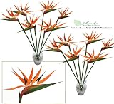 12 pieces of 36 Bird of Paradise Artificial Bendable Flower Sprays