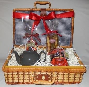 Holiday Tea Gift Basket (Dark Gray)