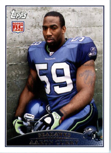 2009 Topps NFL Football ROOKIE Card # 340 Aaron Curry Seattle Seahawks (RC) - Mint Condition & Shipped In A Protective Screwdown Display Case!