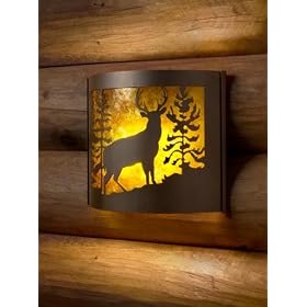Decorative Indoor Wildlife Sconces (Whitetail/right)