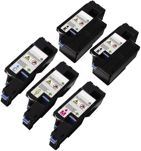 Inkjt Product Toner Cartridges for Xerox Phaser 6000, 6010, Workcentre 6015 (5pack -2 Black and one of each color) - 106R01630 BK,106R01629 Y,106R01628 M,106R01627 C