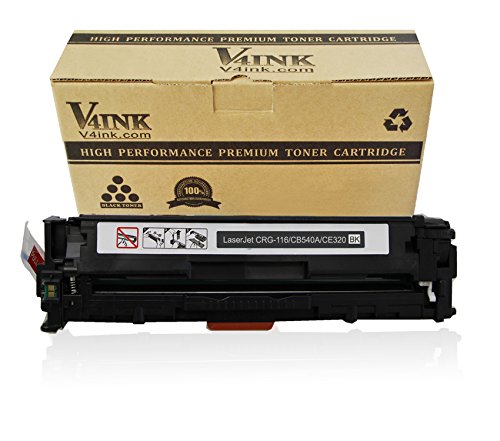 V4INK ® Black Cartridge CE320A New Compatible Toner 128A for Color Laserjet CP1215/CP1525/CM1415/1515N/1518NI/CM1312/1210/1510, LBP-5050/MF-8030/8050/8080 Series