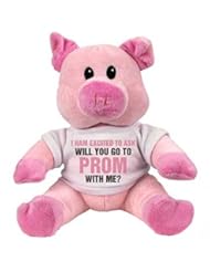 Toy: I Ham Excited Pig Pun Promposal: Small Plush Pink Piggie - Steven Smith