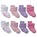 Infant Toddler Circo® 8-pk. Socks - Lavender/Woodrose/Dots/Pink