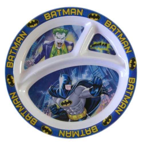  DC Comics 2 Sides and Entrée Batman Dinner Plate - Batman Plate - Batman Dinnerware
