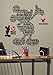 Roommates RMK2073GM Mickey and Friends Typography Mickey Mouse Peel and Stick Giant Wall Decals