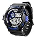 Mens S-Shock Military LED Digital Quartz Watch Water Resistant Sport Watches Multifunctional - Blue