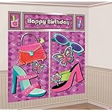 Glitzy Girl Giant Scene Setter Wall Decorating Kit (5pc)