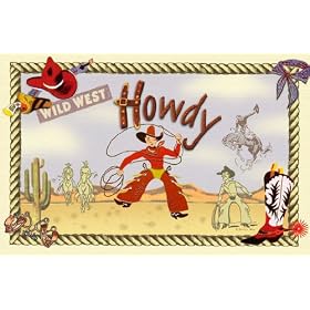 Dolce Mia Western Tots Cowboy Placemat by Dolce Mia Designs
