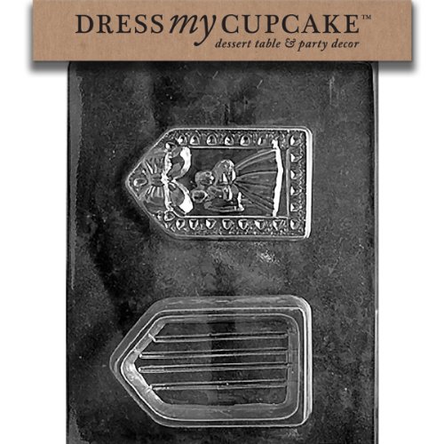 Dress My Cupcake DMCW055SET Chocolate Candy Mold, Wedding Pour Box, Set of 6