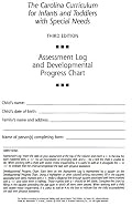 THE CAROLINA CURRICULUM FOR INFANTS AND TODDLERS WITH SPECIAL NEEDS (PAPER FORMS): Assessment Log and Developmental Progress/Prepack of 10