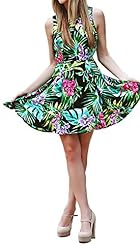 Summer Tropical Print  Dress